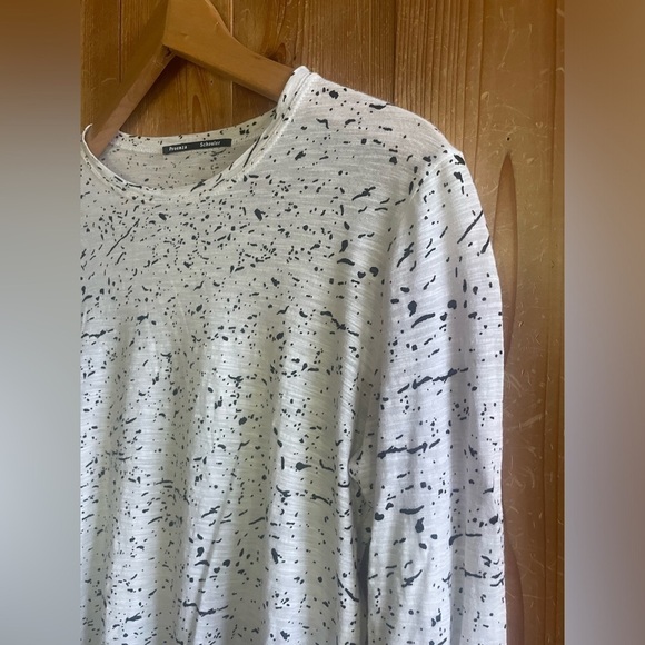 Proenza Schouler Splatter Print Tissue Tee Size Medium - Picture 2 of 10